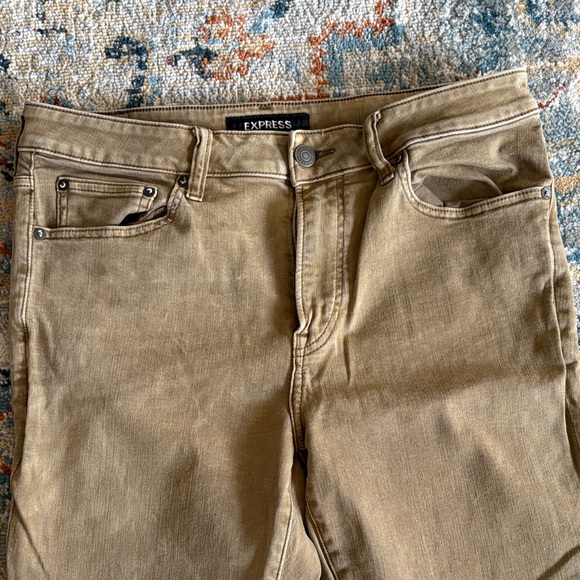 Express Khaki Skinny Hyper Stretch Jeans Size W34 x L32 - Picture 4 of 8